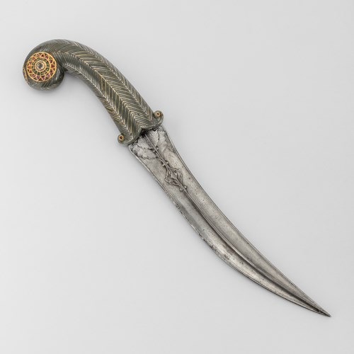 Mughal Gem Set Jade Hilted Khanjar